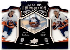 Mathew Barzal/Josh Bailey 2019-20 Upper Deck Clear Cut Foundation Duos #CCF-4