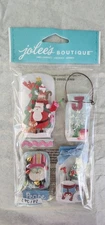 Jolees Scrapbooking Sticker 2013 CHRISTMAS HOLIDAY SNOW GLOBE JARS