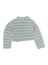 H M Girls Gray Pullover Sweater 8