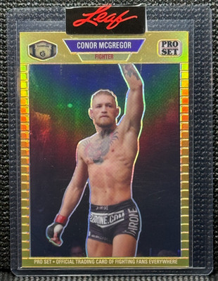   Conor Mcgregor - 76/199 - 2024 Leaf Pro Set Gold - Free Shipping
