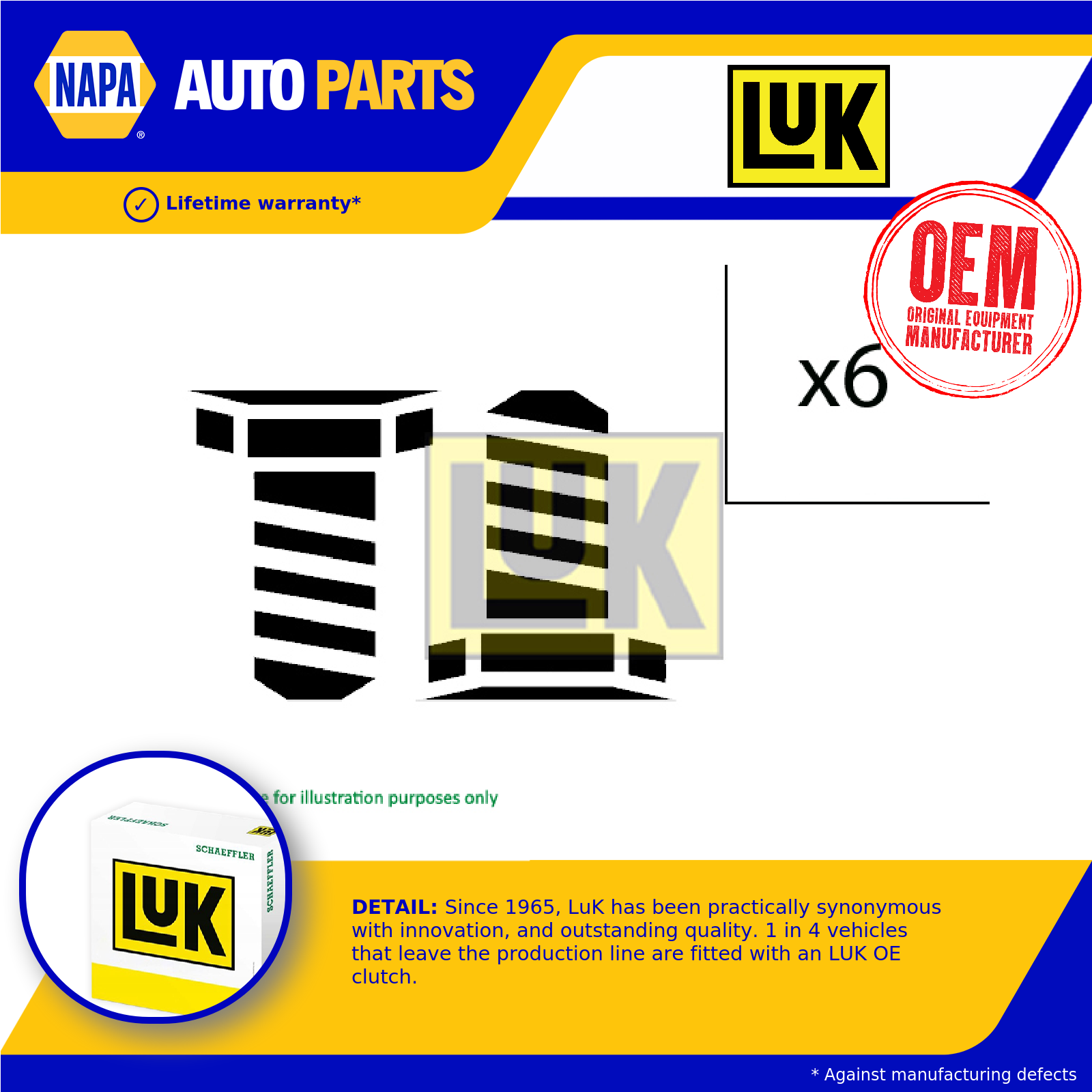 DMF Flywheel Bolts fits VAUXHALL ZAFIRA C 1.4 1.6 11 to 18 Dual Mass LuK 616960