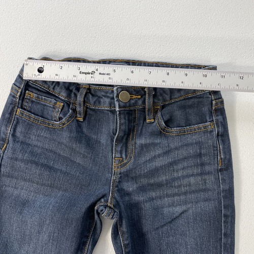 Gap Kids Girl Skinny Fit Blue Denim Jeans Pants Girls Size 8 Adjustable Waist - Picture 5 of 8