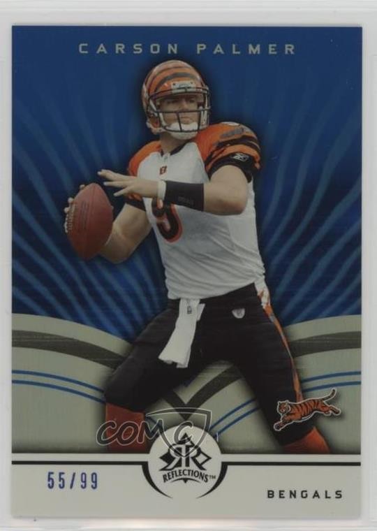 2005 Upper Deck Reflections Blue 55/99 Carson Palmer #21 0u19