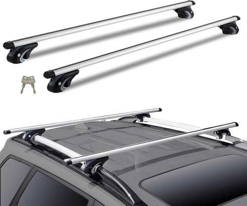 Universal Dachgepäckträger Alu Querträger 90 kg Tragkraft Auto