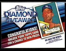 2011 Topps #TDG-1 Mickey Mantle Diamond Giveaway Yankees Card 2803D