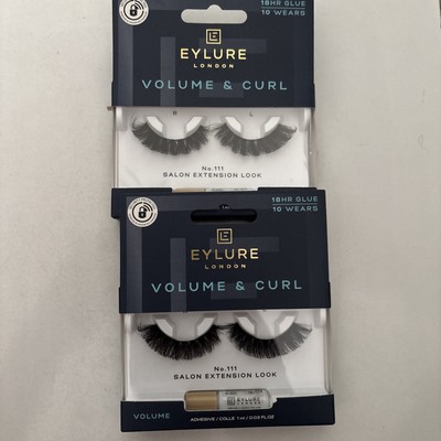 EYLURE London False Eyelashes Extension No 111 Falsies 10 Wears lot of 2 