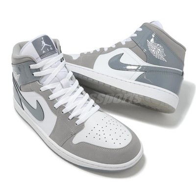 Nike Air Jordan 1 Mid SE AJ1 Cool Grey Men Casual Shoes Sneakers