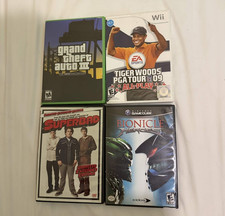 Lego Bionicle Heroes GTA 3 Tiger Woods Superbad DVD Gamecube Wii Xbox Game Lot