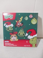 The Grinch 4 Ornaments Fused Bead Kit Cindy Lou, Max Dr. Seuss 1007 Pieces NEW