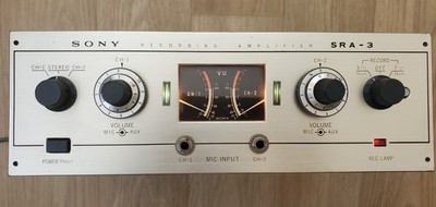 RARE SONY SRA-3 Recording Vacuum Tube Amplifier Vintage Mic Preamp