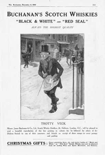 BUCHANAN'S SCOTCH WHISKY Dickens Series #3; Trotty Veck - Antique Advert 1912