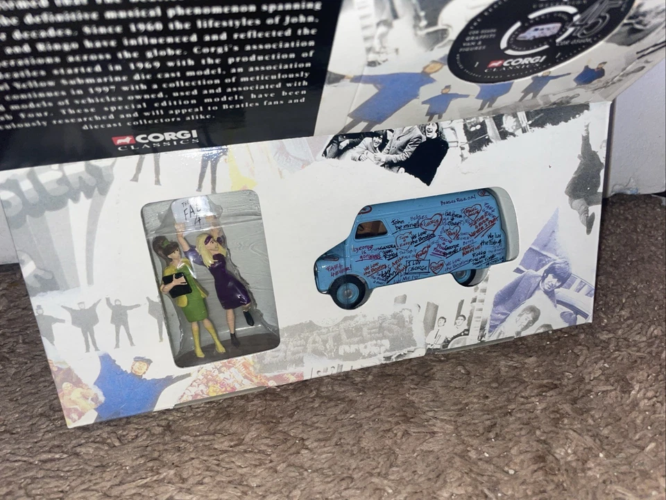 The Beatles Corgi Classics Bedford Graffiti Van w/figures 1997 - Image 3 of 4