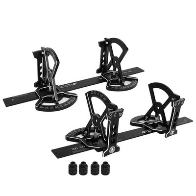 Aluminum Alloy 4D Chassis Setup System Set with Ruler for 1/10 On-Road RacingCar