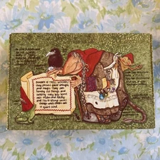 Vintage 70s General Box Co Pencil Box DnD RPG loot stash Trolls Magic Witch