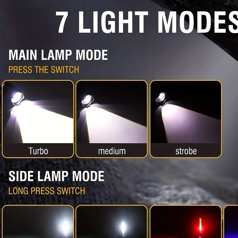 990000000 Lumen Super Bright LED Tactical Flashlight USB Rechargeable Work Light - Image 2 of 4