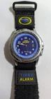 Vtg TIMEX Men Reef Gear Indiglo Alarm Analog Blue Dial Date Quartz Watch WR 50M