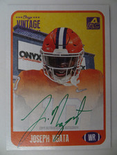 2021 Onyx Vintage Rookie Joseph Ngata Green Ink Auto #CAJN Philadelphia Eagles