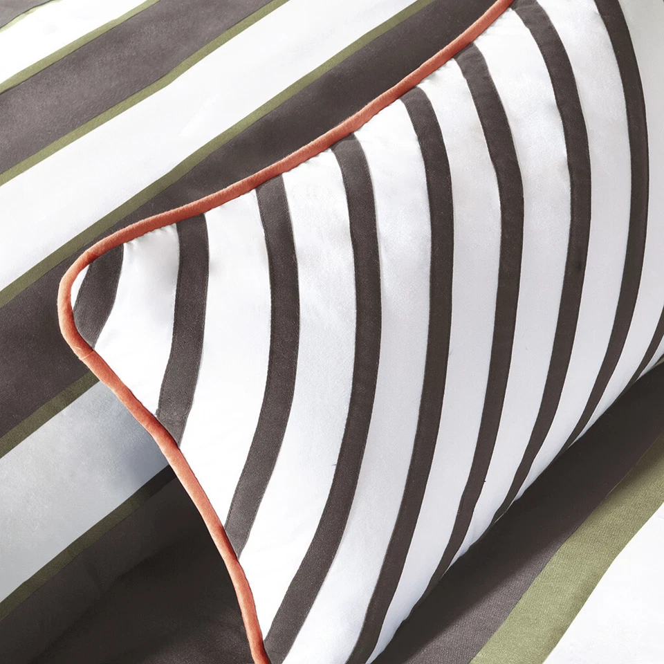 Mi Zone Twin XL Comforter Set In Orange and Grey Finish MZ10-144 - Image 2 of 4