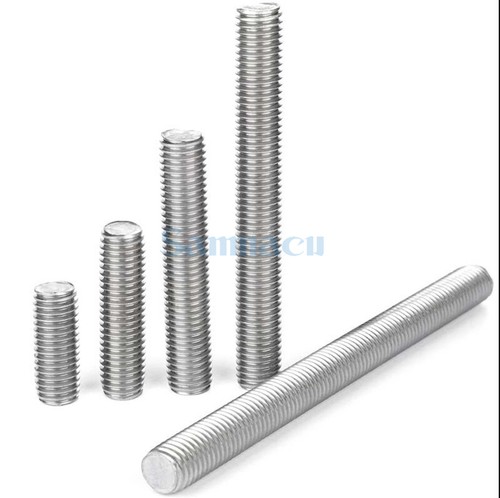 M6 M8 304 Stainless Steel Full Thread Rod Screw Rod Headless Bolt Full Stud - Picture 1 of 4