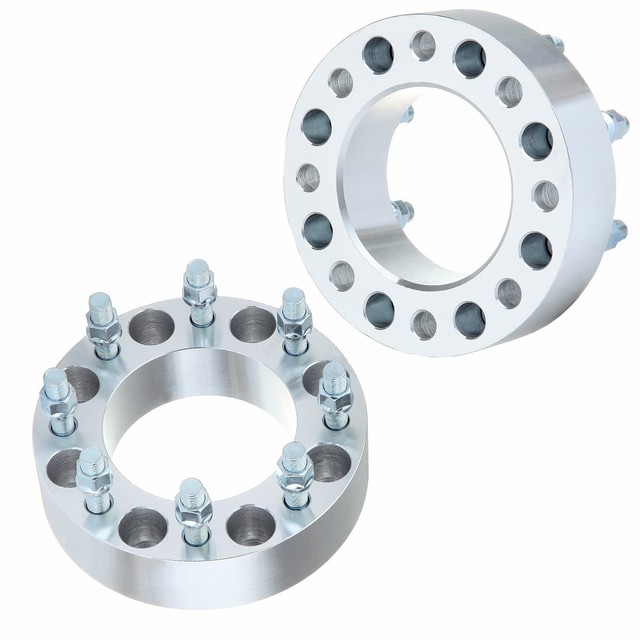 2Pcs 2" 8x6.5 8x165.1 Wheel Spacers 14x1.5 Studs For 20032009 Hummer