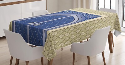 NEW Ambesonne 60'' X 90'' Moroccan Tablecloth Medieval Door w Ottoman Architecture