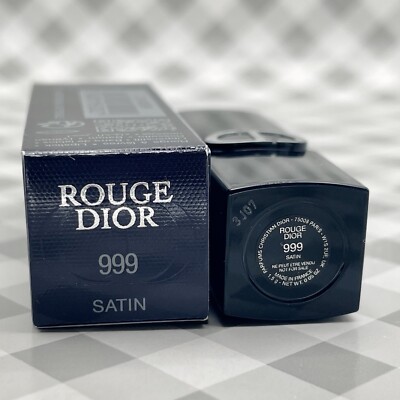 NEW Rouge Dior Lipstick 999 Satin Mini Size 1.5g 0.05oz ••NEW IN