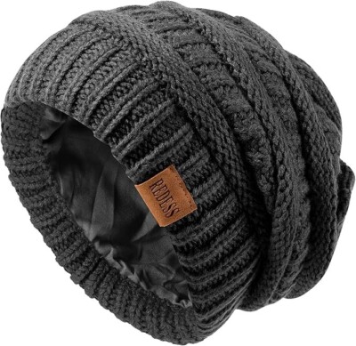 Slouchy Beanie Hat Unisex Winter Warm Chunky Soft Oversized  display picture 3