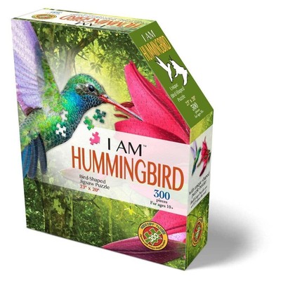 Madd Capp I Am Hummingbird 300-Piece Bird-Shaped Jigsaw Puzzle