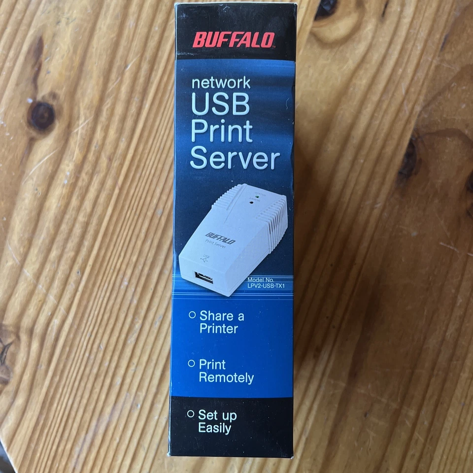 Buffalo Network USB Print Server LPV2-USB-TX1 - Image 2 of 4