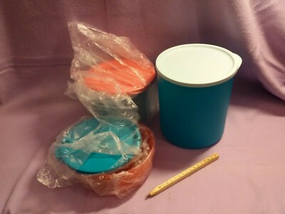 Tupperware Runde Eleganz 3tlg.blau/türkis/koralle  ''Sonderprodukt''