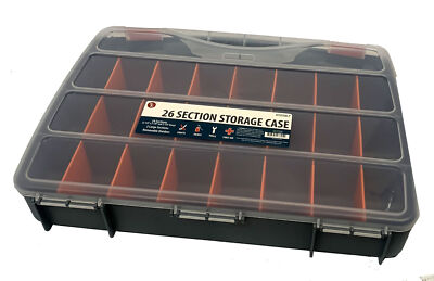SE Tool Boxes 87322DB 26 Compartment Plastic Storage With