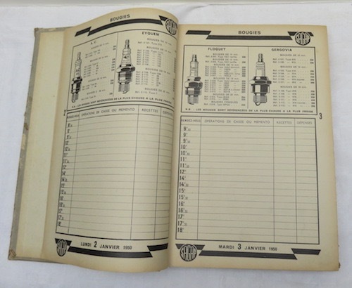 Agenda 1950 Mme Henri Lafond fourniture pour l’automobile Perigueux et Bergerac - Foto 6 di 10