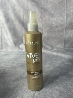 Loreal VIVE Pro Glossy Style Non Aerosol Hair Spray Extra Strong Hold 8.5 oz
