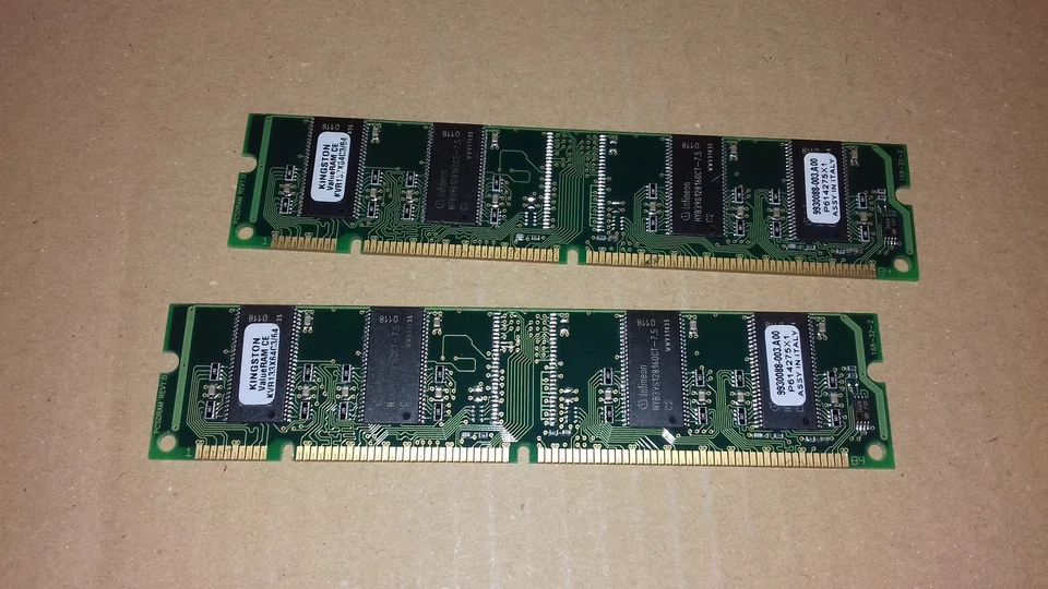 64MB PC133 RAM PC Kingston KVR133X64C3/64 SDRAM DIMM 168pins 133MHz CL3 - Imagen 2 de 2