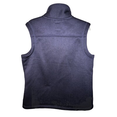 Ascend Vest Women Size XLarge Blue Sweater Fleece Quilted Full Zip