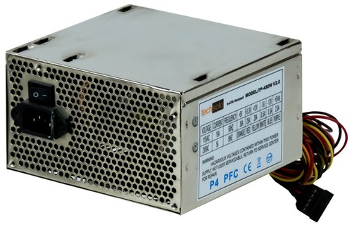 BLOC D'ALIMENTATION TECHSOLO TP-450W 450W ATX SATA MOLEX FDD - Photo 2/3