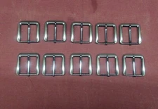 Leather Hardware - LOT of 10 SOLID BRASS Belt Buckles - Size 1 1/2"