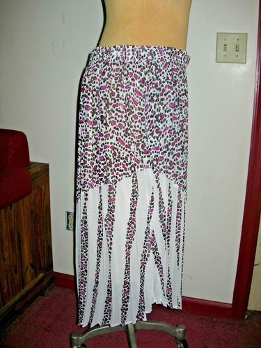 Lane Bryant Pleated Mixed Animal Print Asymmetric Skirt 24 Fits 24W 2X 3X - Picture 6 of 6