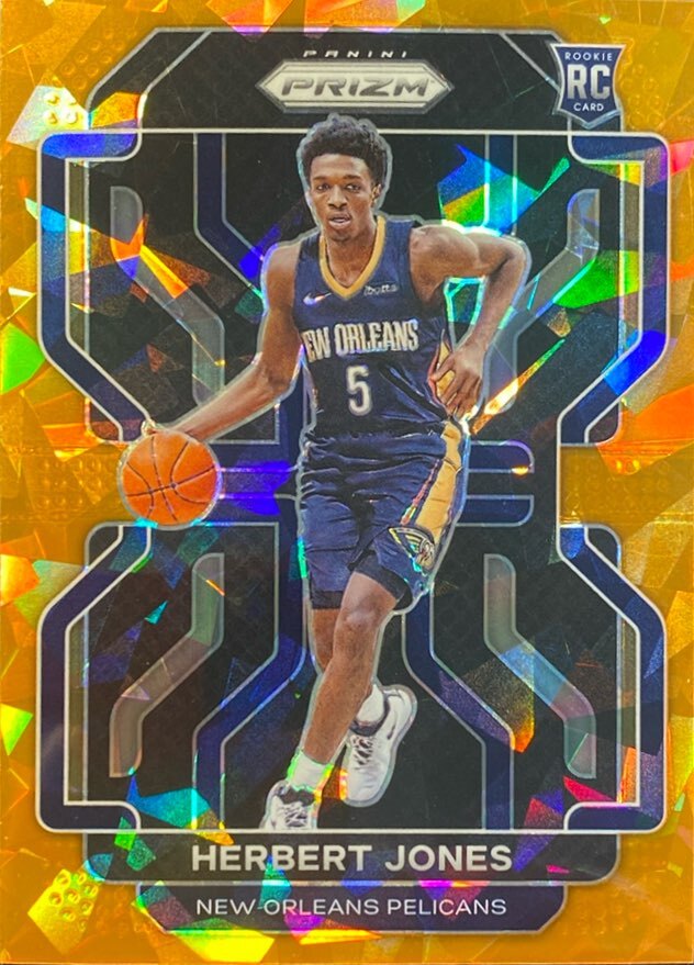 2021 Panini Prizm #329 Herbert Jones Orange Ice RC