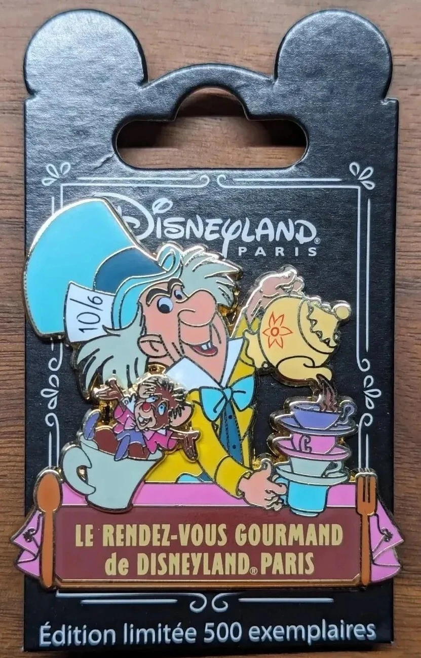 DLP Gourmet Rendez-vous Mad Hatter Dormouse Gourmand Paris Disney Pin LE 500