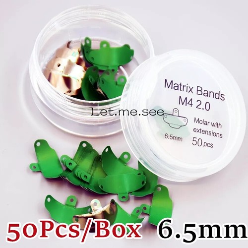50 Piezas Bandas Matrices Dentales Estilo Palodent V3 Seccionales Contorneadas Matrices 8 Tamaños - Imagen 33 de 37