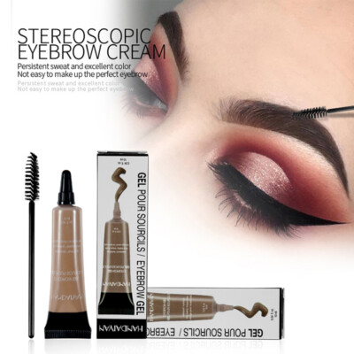 Eyebrow Tint henna dye gel Long Lasting Waterproof with Brush  *