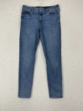 Old Navy Jeans Women's Rockstar Super Skinny Mid Rise Denim Blue Size 8