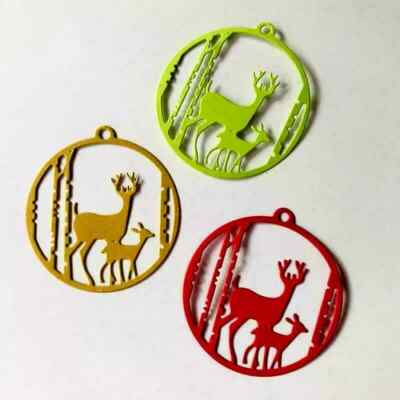 X-mas Rentiere Metall Stanzschablone, Schablone, Prägung, Sammelalbum, DIY.G111.