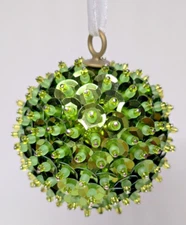 RETRO GREEN Original Handmade Vintage Style Ornament - Made by Me