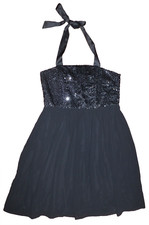 Limited Edition Target Black Sequin Bodice Halter Neck Party Dress – Sz 10