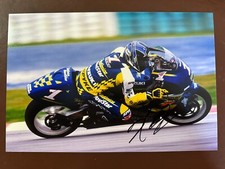 KENNY ROBERTS JR HAND SIGNED 12X8” PHOTO SUZUKI RGV 500CC WORLD CHAMPION 2000