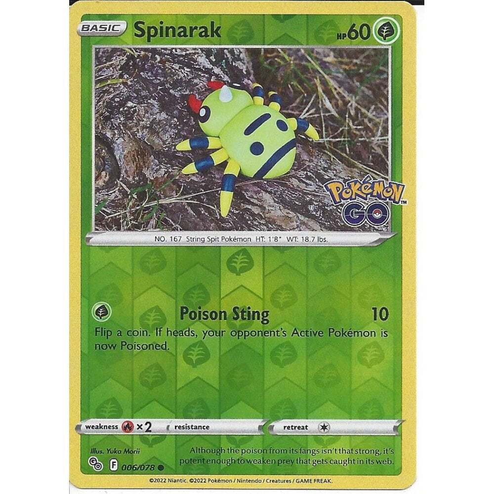 Spinarak, Pokémon GO do Pokémon Estampas Ilustradas, Banco de Dados de  Cards do Estampas Ilustradas