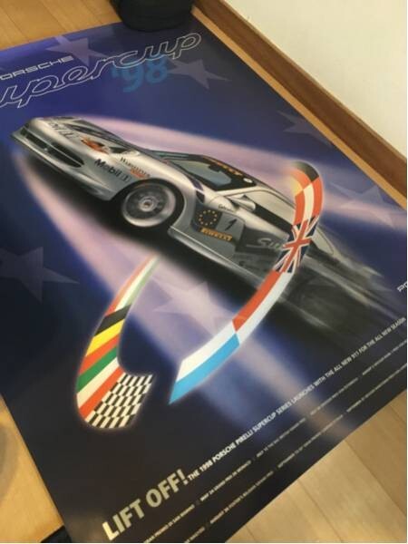 Porsche Carrera Cup 1998 996 GT3 Original Factory Poster Valuable