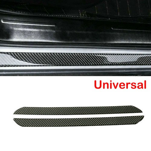 Car Carbon Fiber Door Sill Scuff Plate Panel Step Protector Cover Accessories - Bild 4 von 10